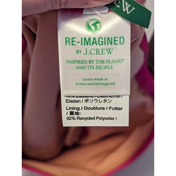 J Crew High Rise Full Coverage Bikini Bottom XXS Fuchsia Pink Swim Beach NWT - Picture 5 of 9